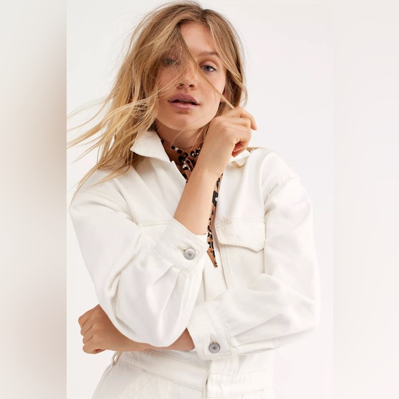 Citizens of Humanity ecru off white Marta Utility Jumpsuit XS - Picture 8 of 14